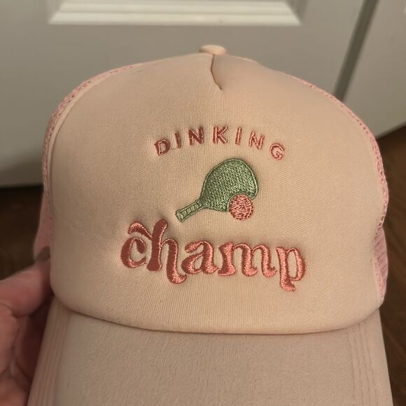DINKING CHAMP PINK TRUCKER HAT - Picture 5 of 5